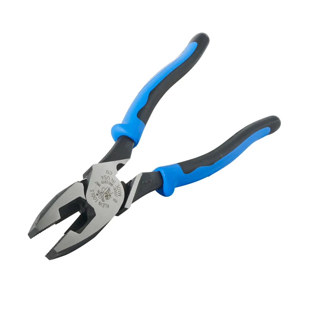 Pinzas de liniero de 241 mm con jalador de guías y ponchadora